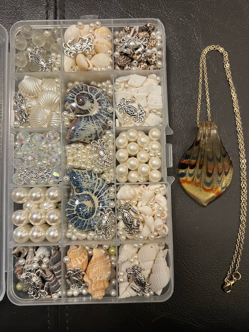 Craft Beads, CRABS & SNAIL TRAILS - NO SAND, Jewelry Supplies, loose bulk beads